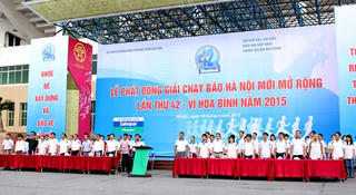 1.500 VĐV tham gia giải chạy Báo Hà Nội mới mở rộng lần thứ 42