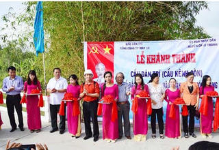 Khánh thành cầu Dân Trí bắc qua sông Kênh Gòn