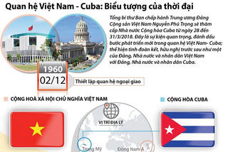 [Infographics] Quan hệ Việt Nam-Cuba: Biểu tượng của thời đại