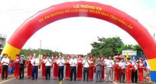Thông xe dự án đường Hồ Chí Minh đoạn qua tỉnh Đắk Lắk
