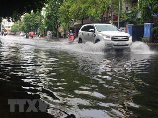 Thành phố Hồ Chí Minh lại biến thành sông sau cơn mưa lớn