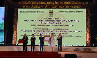 'Thực hành tín ngưỡng Tam phủ của người Việt' được vinh danh Di sản
