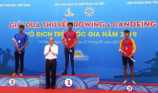 348 vận động viên tranh tài tại Giải Đua thuyền rowing và canoeing Trẻ vô địch quốc gia