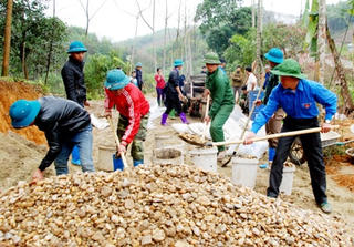 Nghệ An: Người dân tích cực tham gia xây dựng NTM