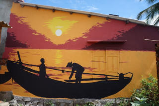 Đổi thay nơi làng bích họa ở vùng biển Tam Thanh