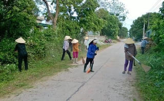 MTTQ xã Thọ Hải tích cực tuyên truyền người dân làm sạch môi trường