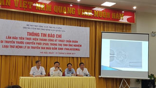 Lần đầu chẩn đoán loại trừ bệnh lý di truyền tan máu bẩm sinh từ phôi thai