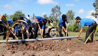 Kiên Giang: Xây dựng đường ống dẫn nước hỗ trợ cho vùng hạn mặn