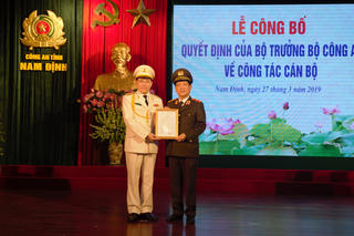 Đại tá, PGS. TS Phạm Văn Long làm Giám đốc Công an tỉnh Nam Định