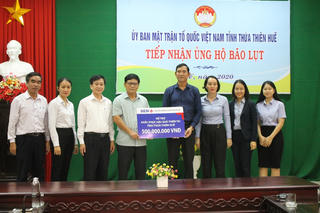 Mặt trận Thừa Thiên-Huế tiếp nhận ủng hộ, tổ chức cứu trợ đồng bào vùng lũ