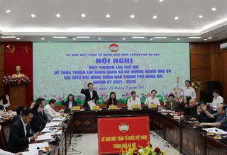 Nhất trí danh sách sơ bộ 188 ứng cử viên đại biểu HĐND thành phố khóa XVI