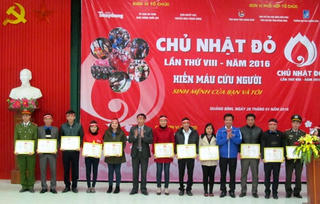 Ngày hội hiến máu ‘Chủ nhật Đỏ’ ở Quảng Bình