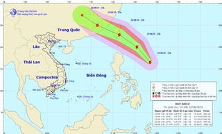 Áp thấp nhiệt đới mạnh lên thành bão Podul