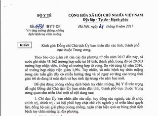 Số người mắc bệnh tay chân miệng gia tăng, Bộ Y tế chỉ đạo khẩn