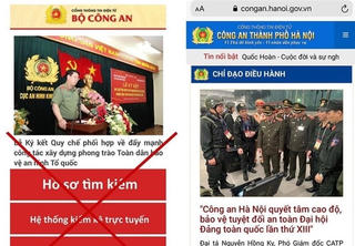 Cảnh báo trang web giả mạo Công an Hà Nội có gắn mã độc