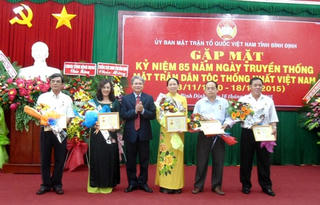 Ủy ban MTTQ tỉnh Bình Định gặp mặt Kỷ niệm 85 năm Ngày truyền thống MTTQ Việt Nam