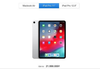 iPad Pro 2018 chính hãng có giá từ 21,99 triệu đồng