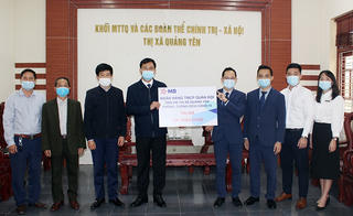 Quảng Yên: Tiếp nhận 100 triệu đồng ủng hộ công tác phòng, chống dịch Covid-19 