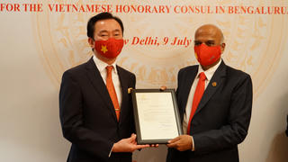 Trao quyết định bổ nhiệm Lãnh sự Danh dự Việt Nam tại Bangalore, Ấn Độ