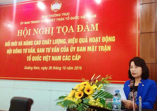 Nâng cao chất lượng, hiệu quả hoạt động của hội đồng tư vấn cho MTTQ