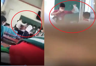 Đồng Nai: Thầy giáo tát học sinh, cô giáo thả sách xuống nền nhà