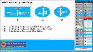 Tăng thêm 50 câu trong bộ câu hỏi thi sát hạch lái xe