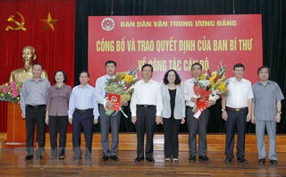 Ban Dân vận Trung ương có 2 tân Phó Trưởng ban
