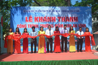 Quảng Ngãi: Khánh thành công trình trường mầm non An Vĩnh