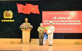 Bổ nhiệm tân Giám đốc Học viện An ninh nhân dân
