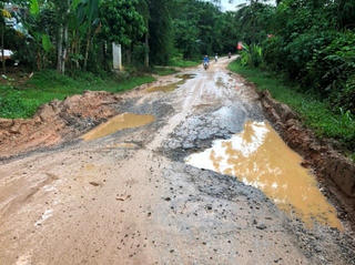 Xe tải cày nát tỉnh lộ 520