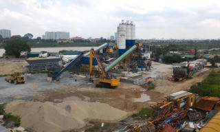 Bất lực trước 2 trạm trộn bê tông không phép?