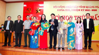 Chủ tịch HĐND và UBND tỉnh Quảng Ngãi tái đắc cử