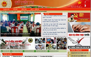 Quảng Nam: Sở Nội vụ triển khai dịch vụ công trực tuyến