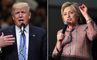 Trump, Clinton tranh cãi kịch tính trước khi vào vòng tranh luận trực tiếp