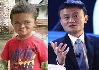 Cậu bé nghèo đổi đời nhờ giống tỷ phú Jack Ma