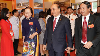 [ẢNH] Thủ tướng Nguyễn Xuân Phúc dự Đại hội Đảng bộ TP Hải Phòng