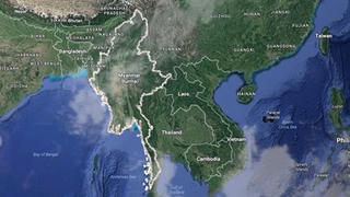Máy bay lạ rơi ngoài khơi Myanmar