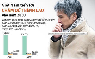 [Infographic] Việt Nam tiến tới chấm dứt bệnh lao vào năm 2030