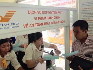 Nộp phạt vi phạm giao thông đường bộ qua bưu điện