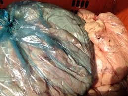 Phát hiện ôtô vận chuyển một tấn bì lợn bốc mùi hôi thối