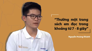 Bí kíp đọc ‘siêu nhanh’ của nam sinh Quảng Ninh lập kỷ lục mới ở Đường lên đỉnh Olympia