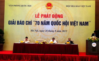 Phát động Giải Báo chí '70 năm Quốc hội Việt Nam'
