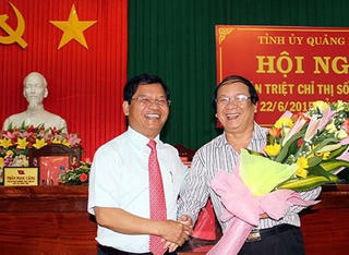 Ông Nguyễn Thanh Quang, tân phó bí thư tỉnh ủy Quảng Ngãi