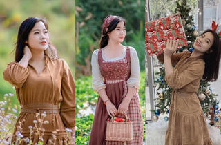 Nhan sắc trong trẻo khác xa phim của chị bán hoa trong 'Lối về miền hoa'