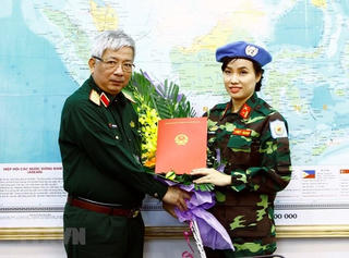 Gặp nữ sỹ quan Việt Nam đầu tiên thực hiện nhiệm vụ gìn giữ hòa bình