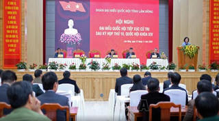 Trưởng ban Dân vận Trung ương tiếp xúc cử tri tại Lâm Đồng