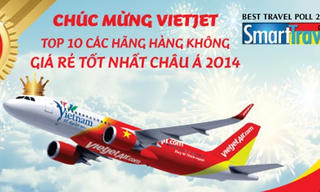 Vietjet vào top 10 hãng hàng không giá rẻ tốt nhất Châu Á