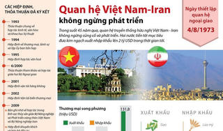 [Infographics] Quan hệ Việt Nam-Iran không ngừng phát triển