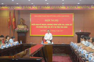 Kiểm tra, giám sát phòng chống tham nhũng tại Thái Bình