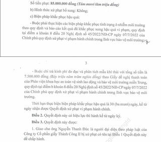 Đà Nẵng: Phạt 2 công ty vi phạm về môi trường trong lĩnh vực công nghiệp